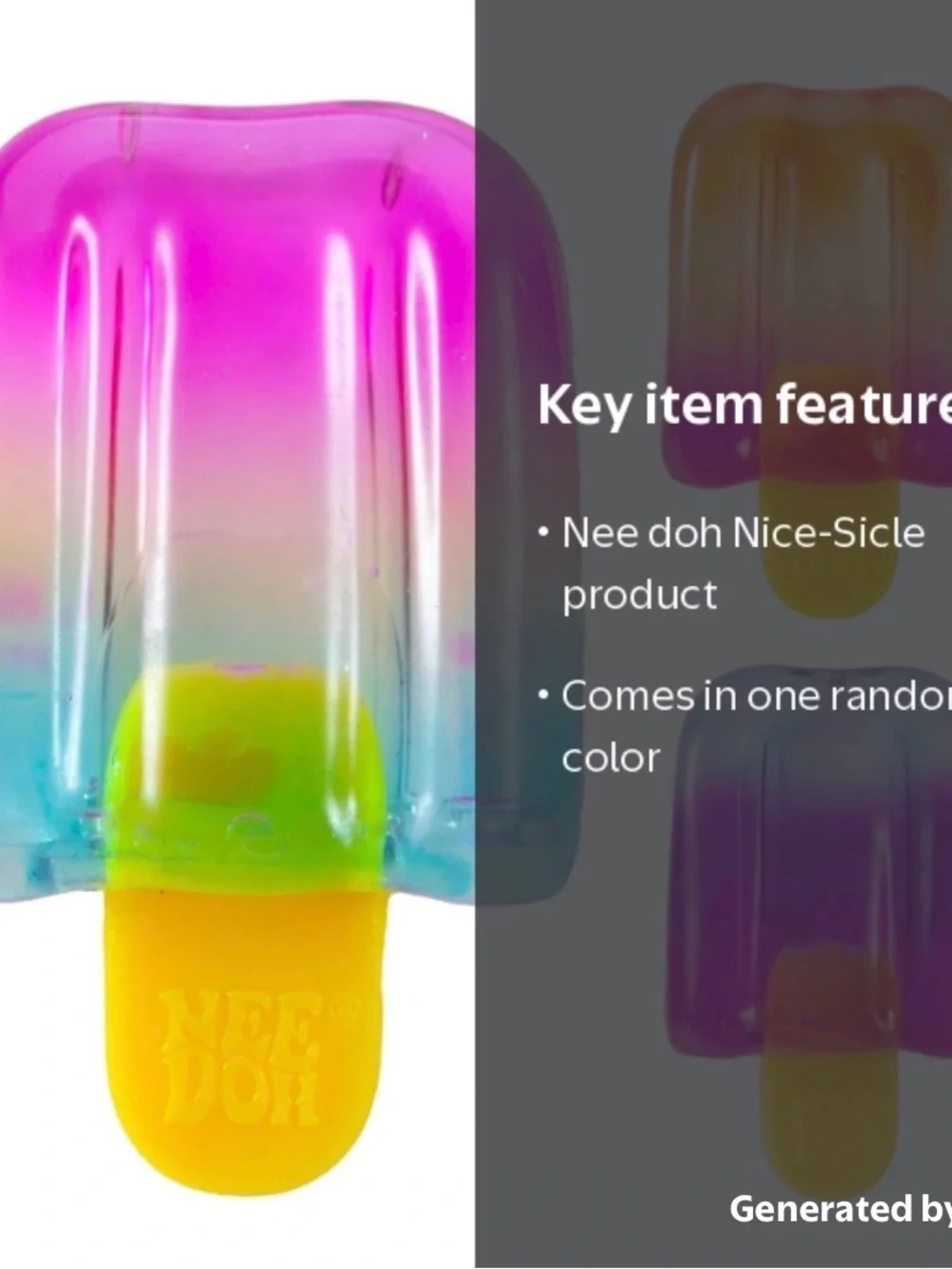 Authentic Needoh Nice-Sicle Popsicle Stress Toy - NeeDoh Brand Schylling
